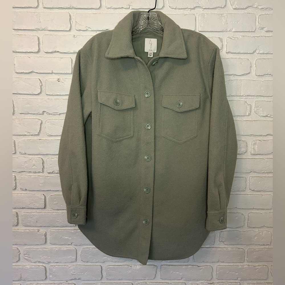 joie Wool-like Jacket Sage Green Size Medium Like New